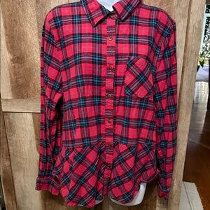 Plaid Button-Up flannel